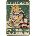 Kittzy Biscuits - Cat Tin Sign A4