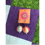 Funky Bobble Earrings by Anna Chandler - Colourful Ball