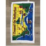 Souvenir Tea Towel - West Australia Big North - Linen