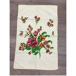 VINTAGE Floral Tea Towel - Terry Towelling