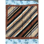 VINTAGE Acetate Scarf Japan - Diagonal Stripes - 70 cm Square
