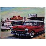 57 Chevy Fridge Magnet - Jenny Saunders