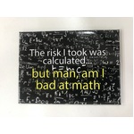 Bad at Math - Funny Fridge Magnet 