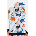 Colourful Cats Single Oven Glove | 100% Cotton | Australian Design