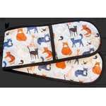 Colourful Cats Double Oven Glove - Oven Mitt