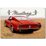Mustang 68 Hardtop Fastback - Retro Tin Sign - 20 x 30 cm