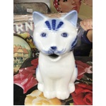 Blue & White Cat Creamer Jug