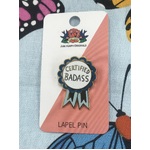 Certified Badass Lapel Pin - Jubly-Umph Originals - Award Ribbon 