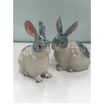 Ceramic Bunny Rabbit Salt & Pepper Shakers