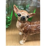Ceramic Chihuahua Dog Ornament - Standing - 6 cm