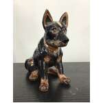 Ceramic Cattle Dog Ornament - Sitting - 9.8 cm