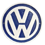 Volkswagen VW Sign - Cast Iron - Round - 23 cm 