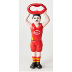 Cast Iron Gold Coast Football Bottle Opener - 18.5 cm - AFL Aussie Rules 