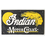 Indian Motorcycles Cast Iron Sign | Rectangular | 30 x 17 cm