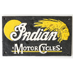 Indian Motorcycles Cast Iron Sign