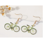 Retro Bicycle Earrings - Dangle