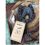 Horseshoe Horse Head Cast Iron Wall Hook | Single Hook
