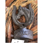 Horseshoe Horse Head Cast Iron Bottle Opener | Wall Mounted