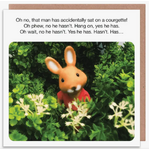 Funny Greeting Card - Forest Fr1ends Artwork - Courgette