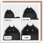 Greeting Card - Purr in Ink Design - All the Poo