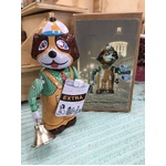 Dog with Bell Wind Up Tin Toy | Newspaper Seller | Collectable Retro