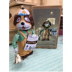 Dog with Bell Tin Toy - Wind Up - Collectable Retro - Newspaper Seller