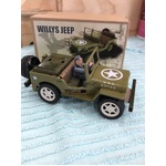 Willys Army Jeep - Wind Up Tin Toy