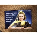 How Many Cats - Funny Fridge Magnet