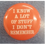 I Don't Remember - Button Badge