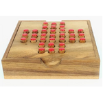 Wooden Solitaire Game - Retro