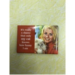 My Cat Knows How Funny I am - Funny Fridge Magnet 