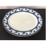 VINTAGE Oval Torbrex Wood & Sons Plate - Blue & White 