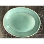 VINTAGE Oval Wembley Ware Plate - Green