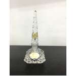 VINTAGE Bohemia Crystal Perfume Bottle - Diamond Cut - Original Labels