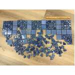 RETRO Blue Bathroom Mosiac Tiles - Made in Japan - 3 kg Lot