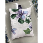 Lavender Drawer Wardrobe Sachets - Made Using Vintage Fabrics - Purple Floral Check