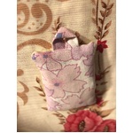 Lavender Drawer Wardrobe Sachets - Made Using Vintage Fabrics - Pink Floral Check