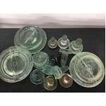 VINTAGE Glass Bottle Stoppers & Lids - Enos, Lea & Perrins, Holbrook - Lot of 14