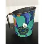 RETRO Rotary Flour Sifter - Flower Power Pattern - Kitchenalia