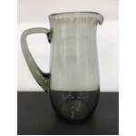 RETRO Hand Blown Smoked Brown Glass Carafe Jug 