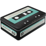 Retro Cassette Tape Storage Tin - 2.5L - Nostalgic Art 