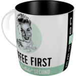 Coffee First Your Bullshit Second - Coffee Cup - Retro
