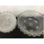 VINTAGE Masserini Textured Bubble Lace Fruit Bowl Set - 7 Pc - 70's Italy 