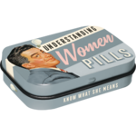 Retro Mint Tin - Understanding Women Pills - Blue - Sugar Free Mints