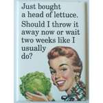 Wasted Salad - Funny Fridge Magnet - Retro Humour
