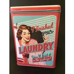 Laundry Powder Tin - Retro Pin Up Humour - It's in the Bin