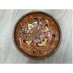 VINTAGE Gmundner Austria Wall Plate - 3065 - Orange - 20 cm Diameter 