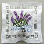 Lavender Filled Scent Cushion - Embroidered