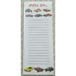 Classic Cars Jotter - Note Pad with Magnet