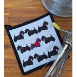 Scottie Dog Pot Holder - Tartan